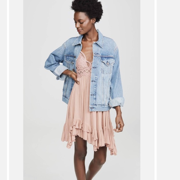 Free People Adela adella slip dress rose pink XS NWT - Picture 5 of 6